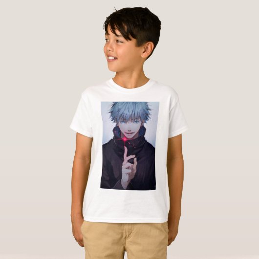 Jongens Tshirt met anime design (Voorkant volledig)