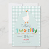 Jongens Twee Gekke Boerderijen Gans Eerste Verjaar Kaart (Voorkant)