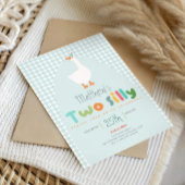 Jongens Twee Gekke Boerderijen Gans Eerste Verjaar Kaart