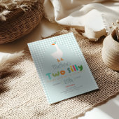 Jongens Twee Gekke Boerderijen Gans Eerste Verjaar Kaart