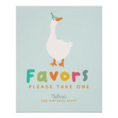 Jongens Twee Gekke Gans 2e verjaardag gunstteken Perfect Poster (Voorkant)