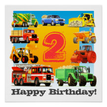 Jongen's tweede Happy Birthday Custom Construction