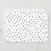 Jongens Tweede Verjaardag Partij Minimalistische P Kaart (Achterkant)