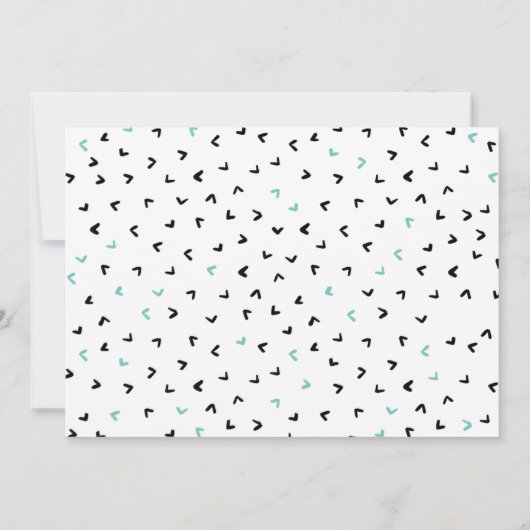 Jongens Tweede Verjaardag Partij Minimalistische P Kaart (Achterkant)