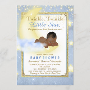 Jongens Twinkle Twinkle Little Star Baby shower Kaart