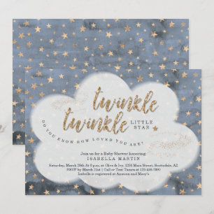 Jongens Twinkle Twinkle Little Star Baby shower Kaart