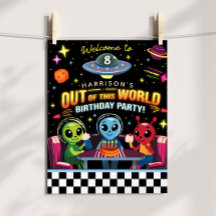 Jongens uit deze wereld ruimte alien welkomstbord
