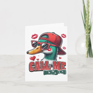 Jongens Valentijn noem me eend jacht kind schattig Kaart