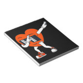 Jongens Valentijnsdag Dabbing Heart Funny Boys Notitieblok (Schuin)