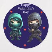 Jongens Valentijnsdag Labels (Design 2)