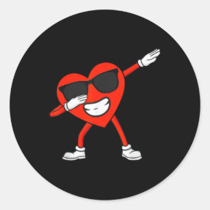 Jongens Valentijnsdag Shirt Kinder Valentijnse Peu Ronde Sticker
