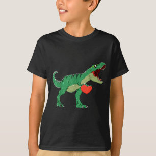 Jongens Valentijnsdag T-shirt Kinderen T-rex Dinos