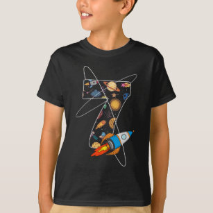 jongens van de zevende verjaardag Astronaut 7 jaar T-shirt