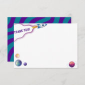 Jongens verjaardag - Buitenruimte - Hartelijk dank Bedankkaart (Voorkant / Achterkant)