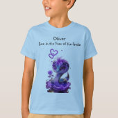 Jongens Verjaardag Chinees Nieuwjaar Slang T-shirt (Voorkant)