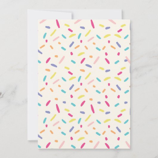 Jongen's Verjaardag - Donut Party - Uitnodiging (Achterkant)