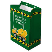 Jongens Verjaardag Groene Cement Mixer Truck Custo Medium Cadeauzakje (Achterkant Gekanteld)