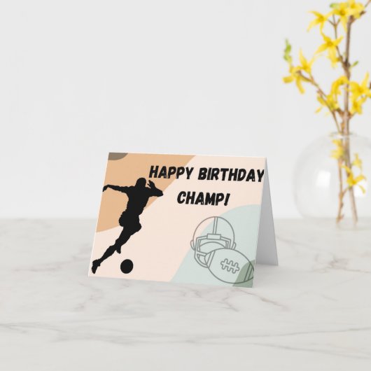 Jongens verjaardag kaart (Gele Bloem)