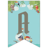 Jongens verjaardag - Pirate Party - Let's Party Vlaggetjes (Tweede vlag)