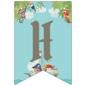 Jongens verjaardag - Pirate Party - Let's Party Vlaggetjes (Derde vlag)