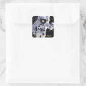Jongens verjaardag vierkante sticker (Tas)
