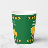 Jongens Verjaardagsfeest Custom Green Truck Kinder Papieren Bekers (Rechts)