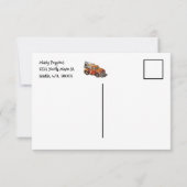 Jongens verjaardagsfeestje wrak bedankkaart (Achterkant)