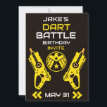 Jongens Verjaardagsfeestuitnodiging Dart Wars Kaart<br><div class="desc">Jongens Verjaardag Uitnodiging Dart Wars. ©Copyright HGIFY | Alleen HGI-winkels. Alle rechten voorbehouden. Voeg uw jongens naam,  uitnodiging datum,  tijd,  adres rvp contact antwoord.</div>