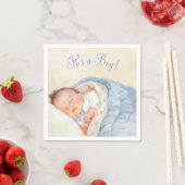 Jongens Vintage Baby Shower Servetten (Insitu)
