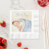 Jongens Vintage Baby Shower Servetten (Insitu)