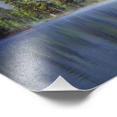 Jongens vissen vanuit kano met nevel foto afdruk (Hoek)