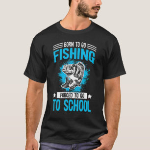 Jongens visser & hengelaar gezegde Visser & vissen T-shirt