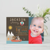 Jongens Visten verjaardagsfeestjes Kaart (Staand voorkant)