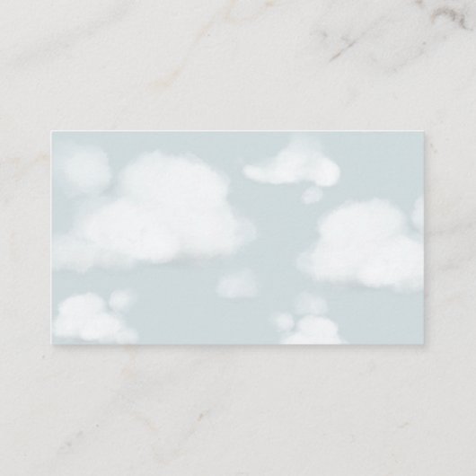 Jongens Vliegtuig Reizen Baby shower Luier Raffle Informatiekaartje (Achterkant)