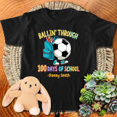 Jongens Voetbal Ballin 'Door 100 Dagen van School T-shirt