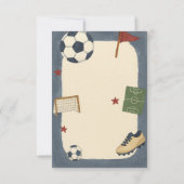 Jongens Voetbal Sport Verjaardagsfeest Kaart (Achterkant)