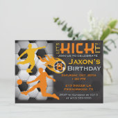 Jongen's Voetbal-uitnodiging - Laten we het aanpri Kaart (Staand voorkant)