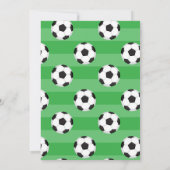 Jongens Voetbal Zwembad Party Verjaardag Uitnodigi Kaart (Achterkant)