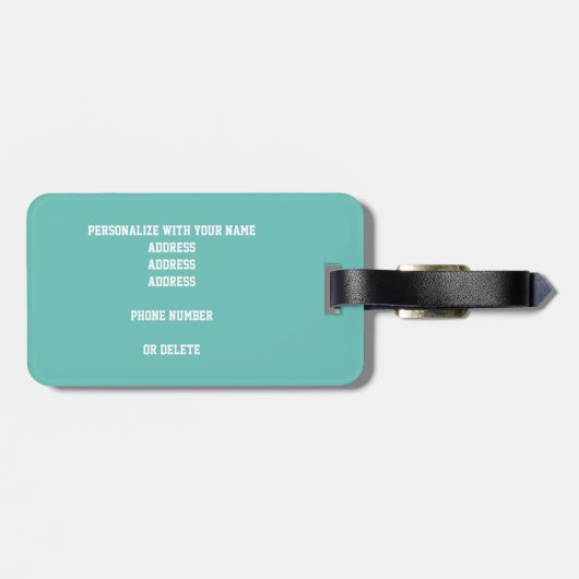 jongens voetballen patroon monogrammen bagagelabel (Achterkant horizontaal)