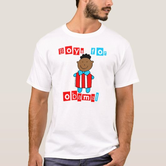 Jongens voor Obama Tee Shirt (Voorkant)