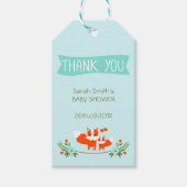 Jongens Vossen Baby shower Gift Labels Cadeaulabel (Voorkant)
