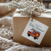 Jongens Vuurwagen Schattige en Modern Baby shower Bedankjes Labels
