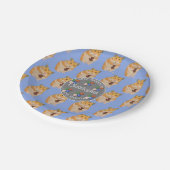 Jongens waar ik van hou, pastpatroon papieren bordje (Gekanteld)