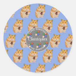 Jongens waar ik van hou, pastpatroon ronde sticker