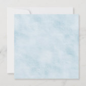 Jongens Waterverf Blauw Goud Baby Douche Invitatio Kaart (Achterkant)