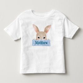 Jongens Waterverf Blauw Paashaas  Kinder Shirts