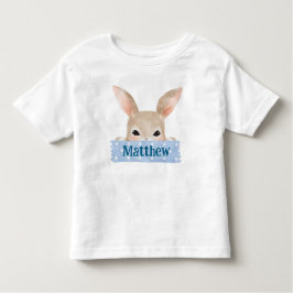 Jongens Waterverf Blue Easter Bunny Kinder Shirts