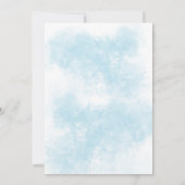 Jongens Waterverf Kinder Blauw 6e Verjaardag Kaart (Achterkant)