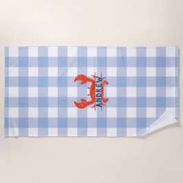 Jongens Waterverf krab Strandlaken