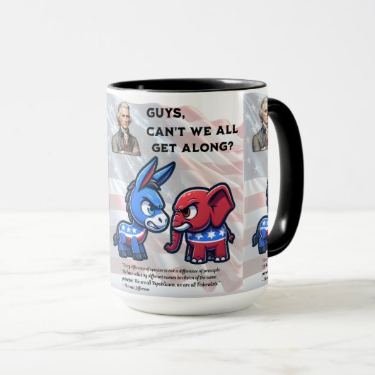 Jongens, we kunnen het niet allemaal eens zijn met mok (Voorkant rechts)